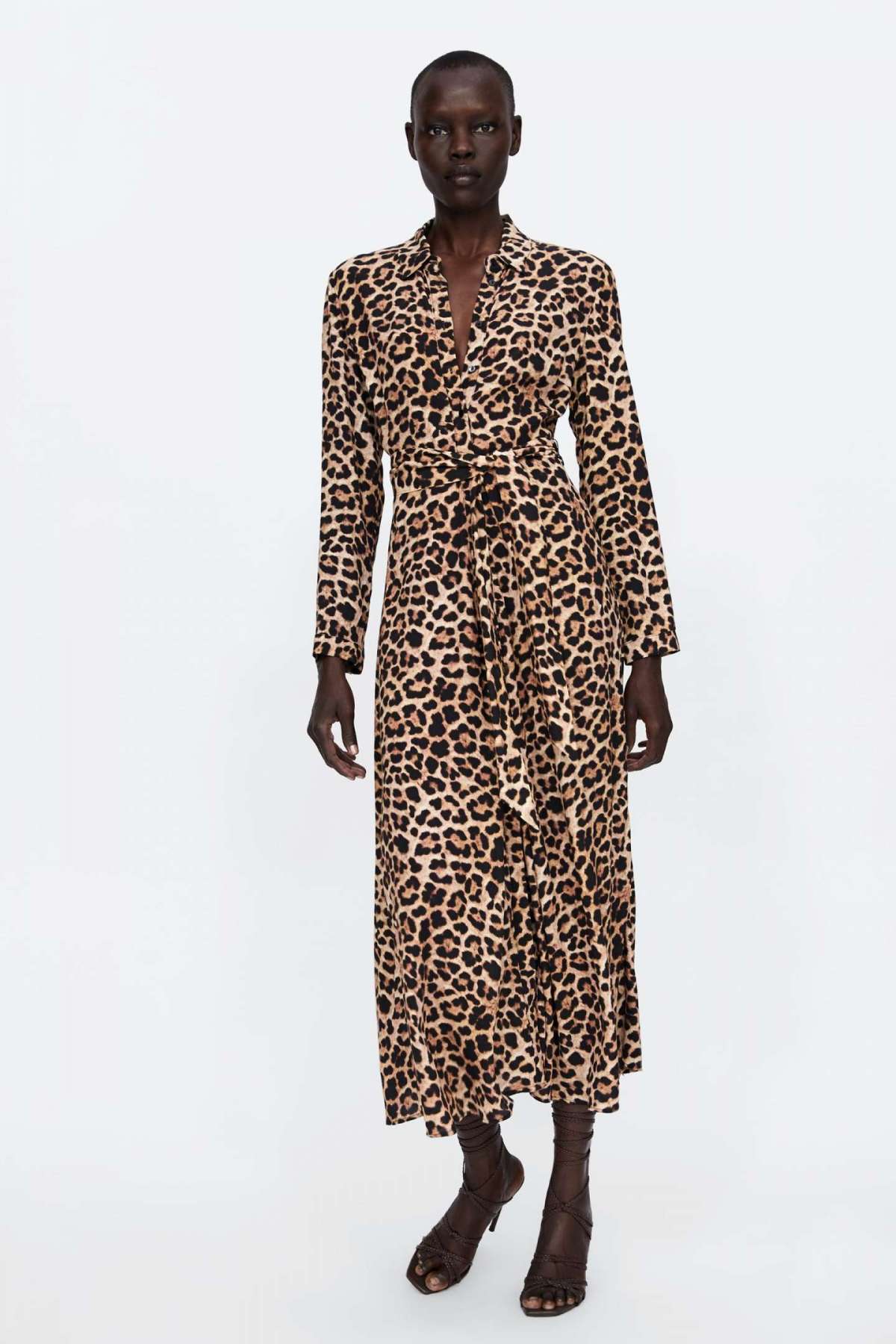 Abito lungo animalier Zara