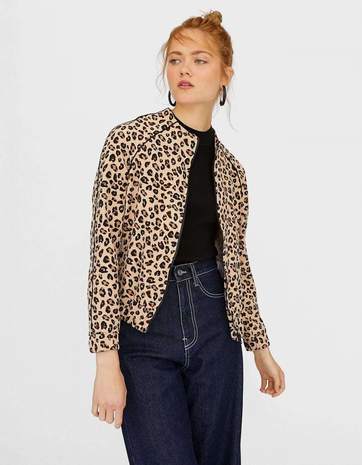 Bomber animalier Stradivarius