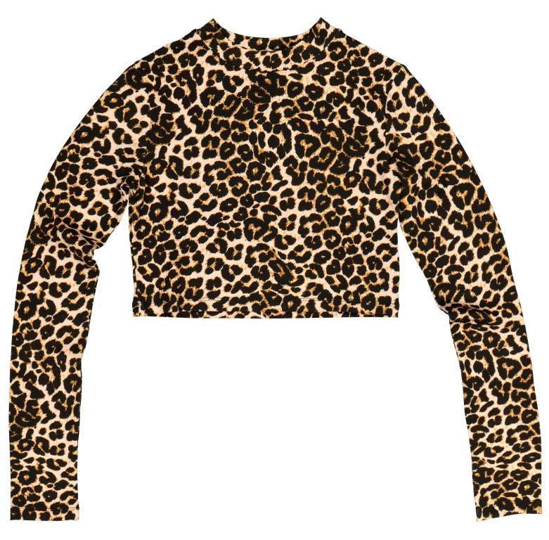 Crop top animalier Alcott