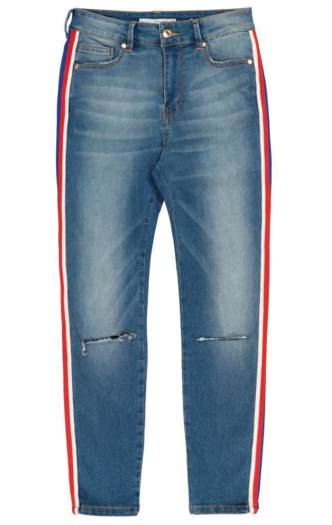 Jeans con fascia laterale Alcott