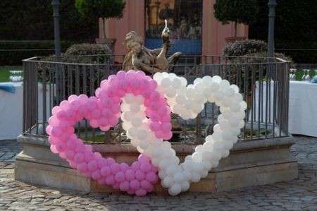 Palloncini a forma di cuore