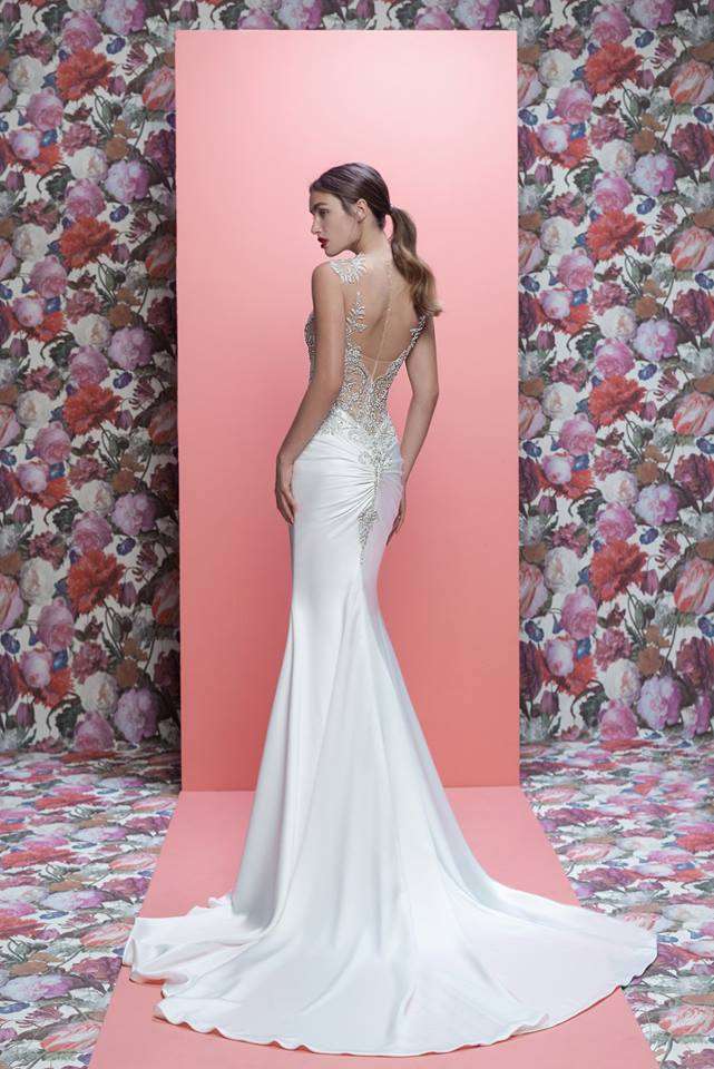 Vestito da sposa in satin di seta Galia Lahav