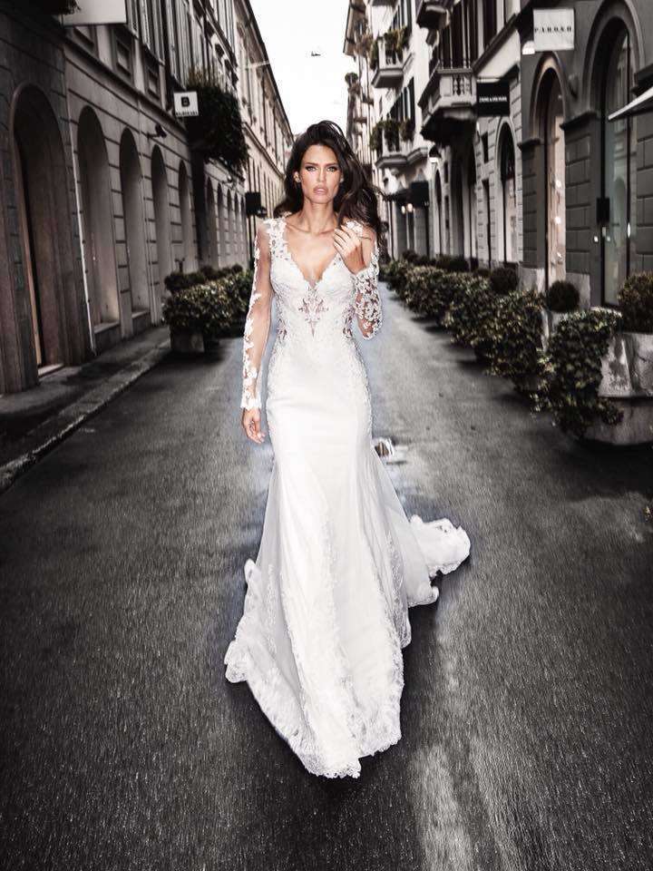 Abito da sposa scivolato Alessandro Angelozzi Couture