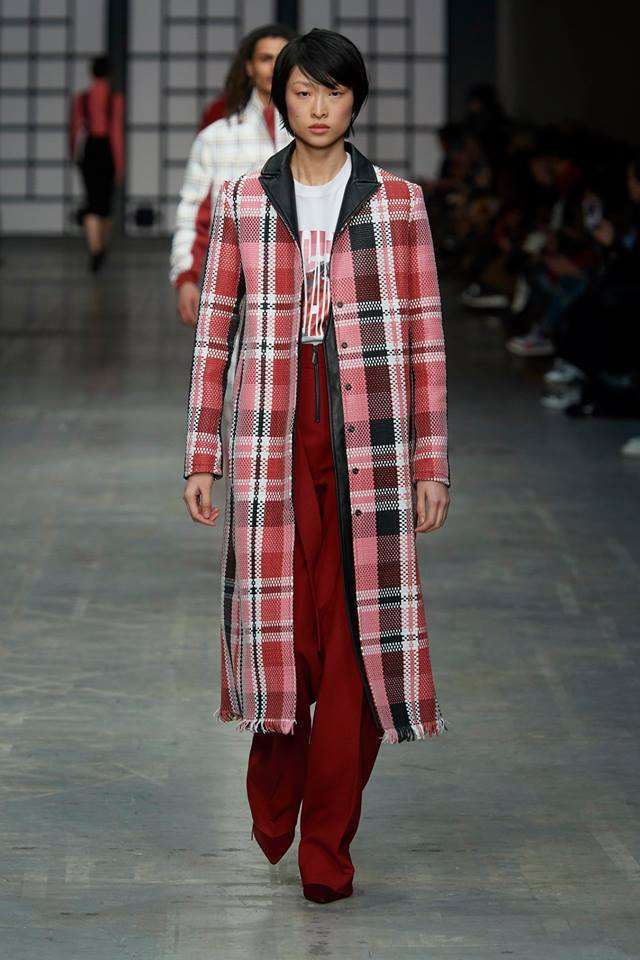 Cappotto tartan Trussardi