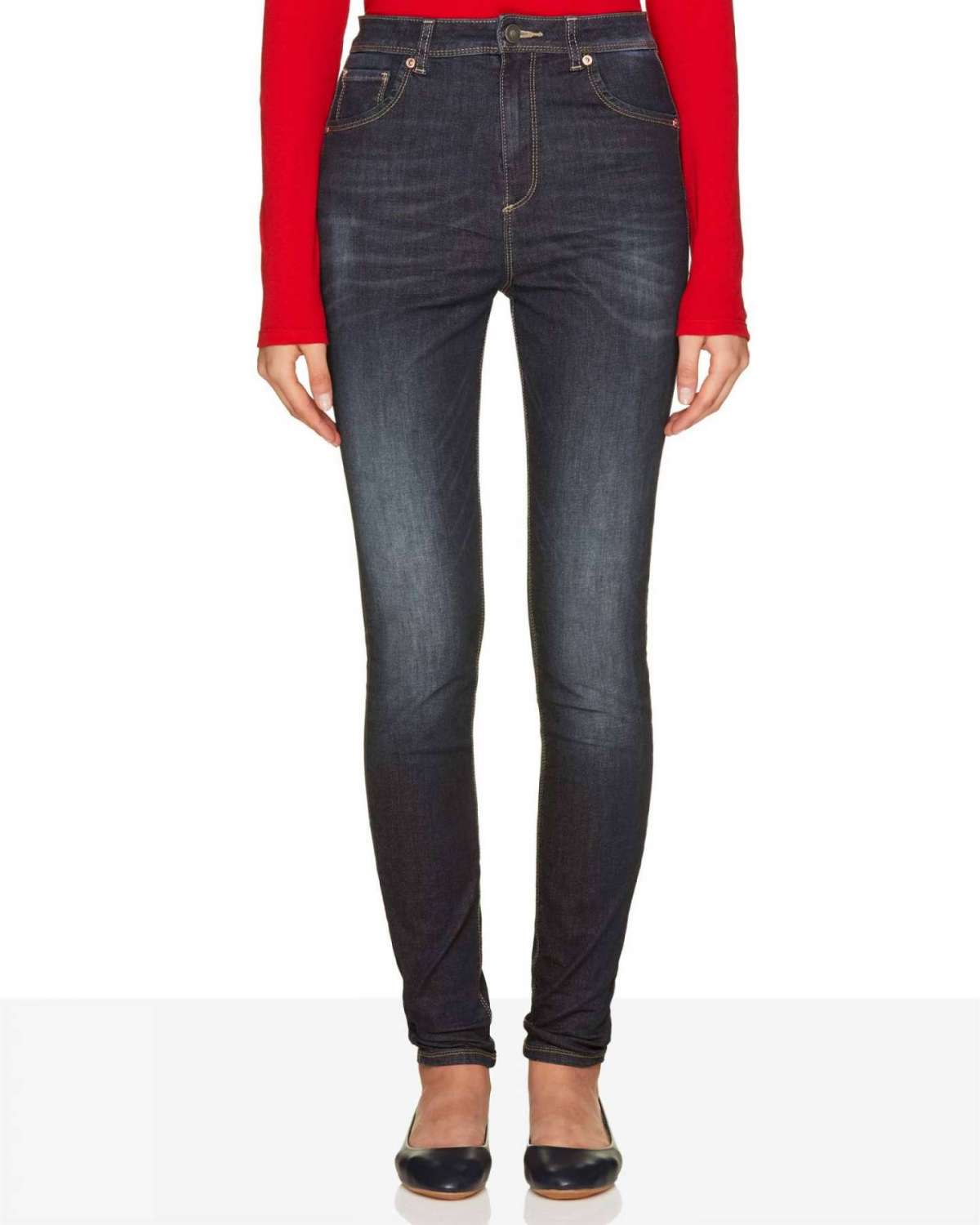 Jeans push up a vita alta Benetton a 39,95 euro