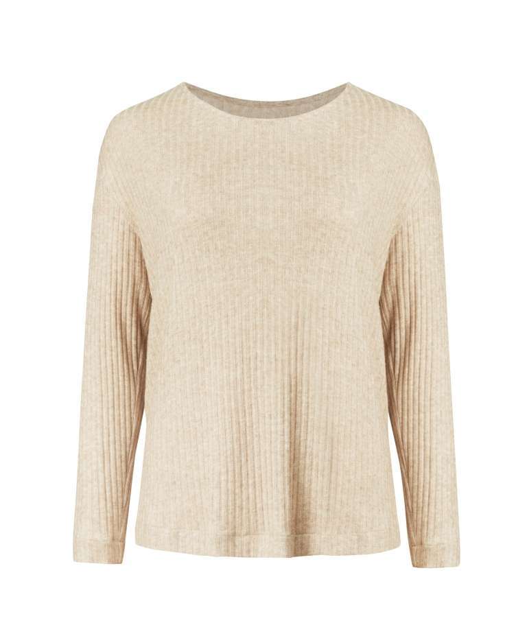 Maglione beige Violeta by Mango