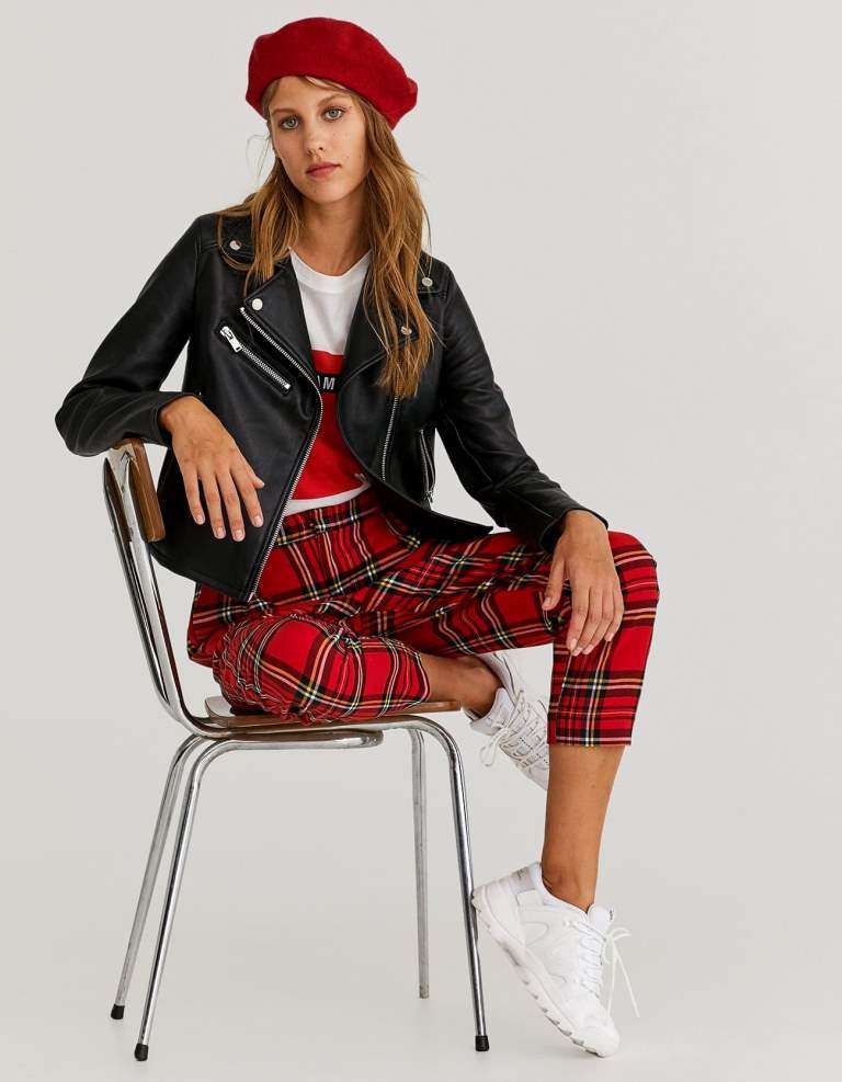 Pantaloni tartan Stradivarius