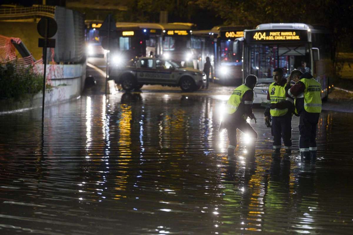 Roma strade bloccate