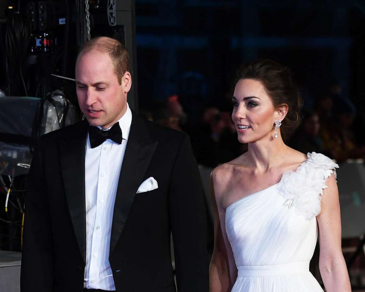 Il principe William e Kate Middleton ai BAFTA 2019