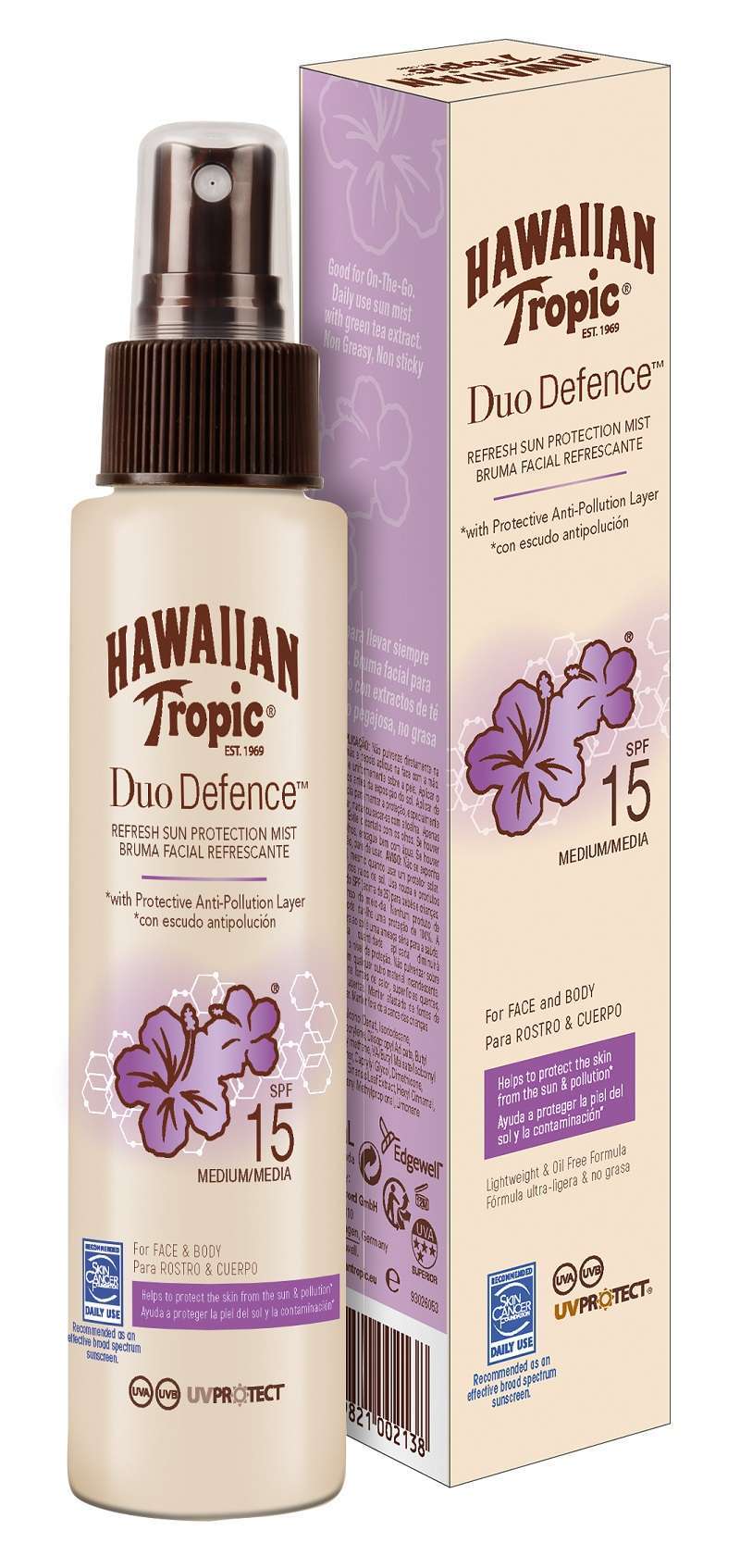 Hawaiian Tropic Duo Defence Rinfrescante Spray