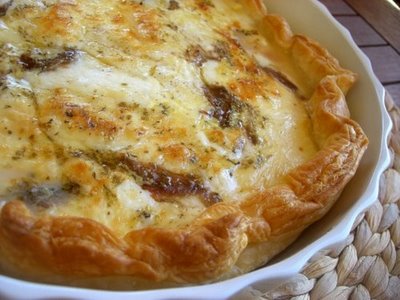 Quiche di mozzarella e alici