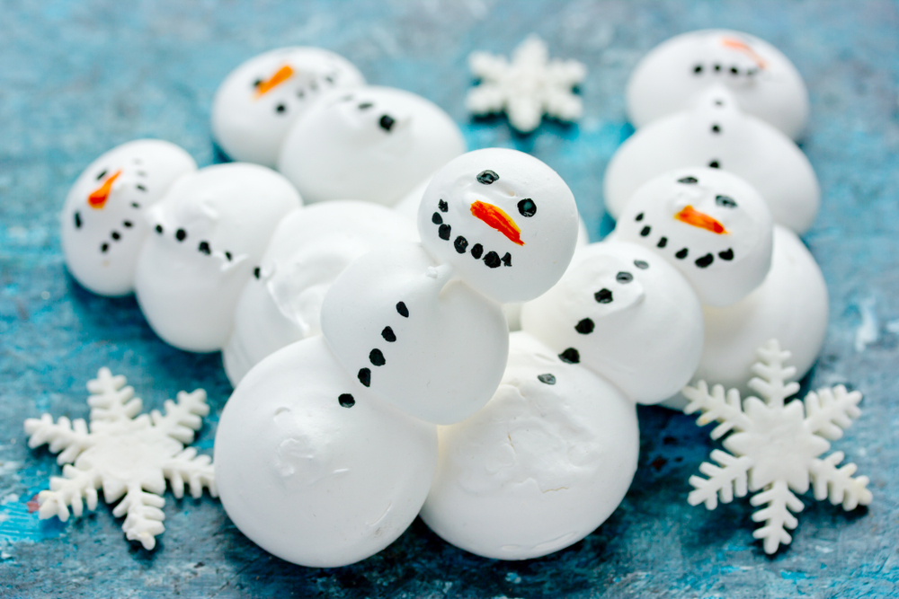 Pupazzetti di neve segnaposto