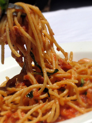 spaghetti alla strangolata