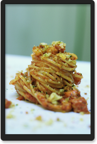 spaghetti baccalà e noci