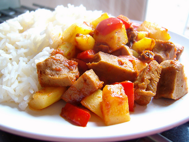 Spezzatino di seitan con verdure