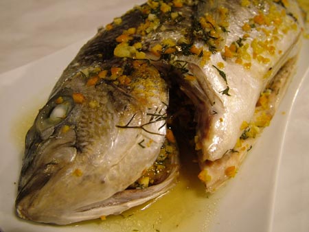 spigola agli agrumi