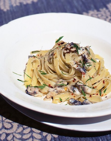 tagliatelle con alici