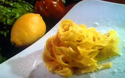 tagliatelle panna zafferano