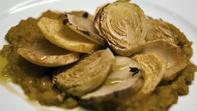 topinambur e carciofi ricetta