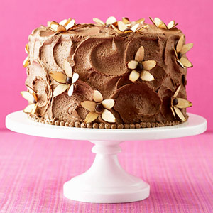 torta cioccolato fiori di mandorle
