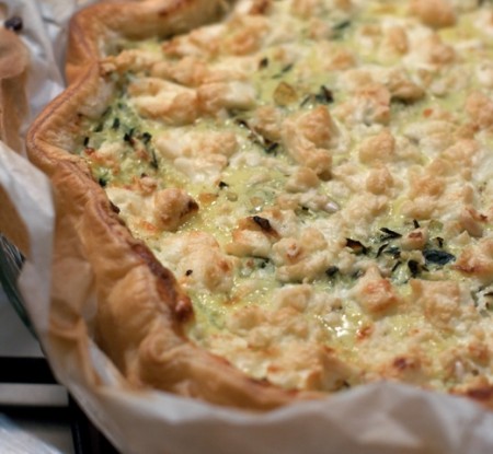 torta stracchino e verdure