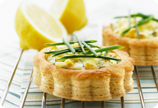 Vol au vent con crema di zucca