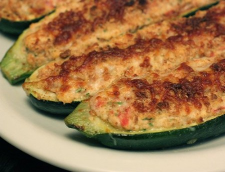 Zucchine ripiene con carne